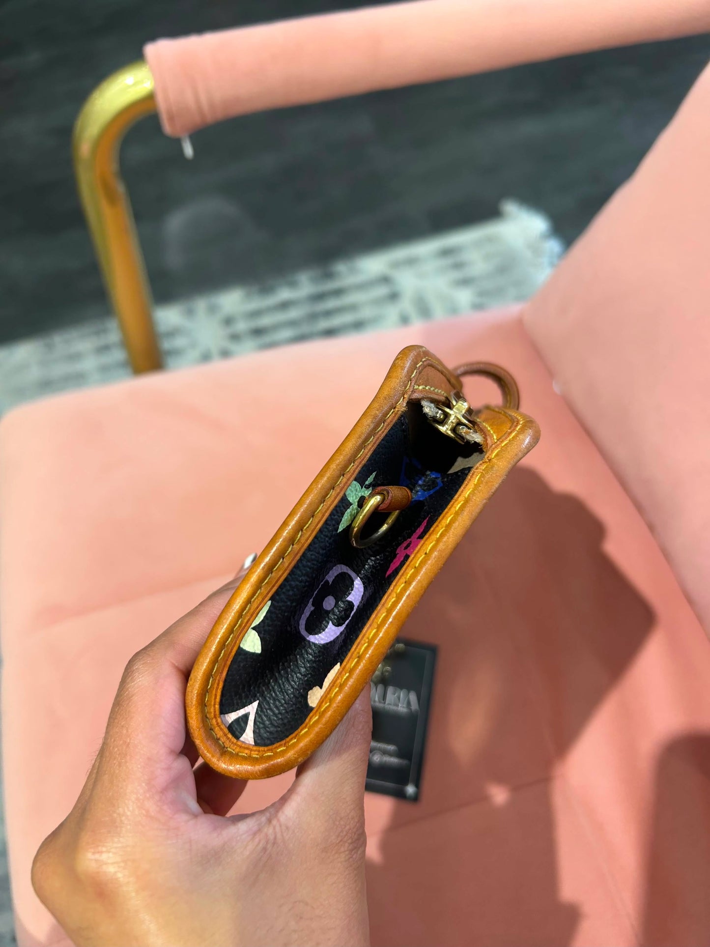 Louis Vuitton Shirley Clutch – Black Monogram Multicolore