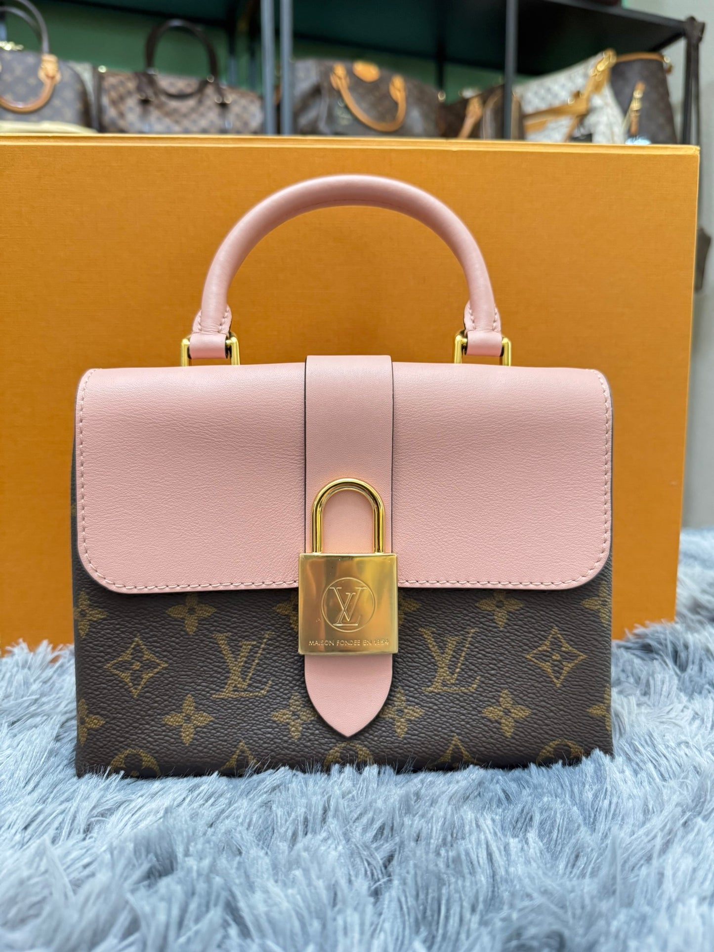 Louis Vuitton Locky BB in Monogram Canvas and Rose Poudre Leather