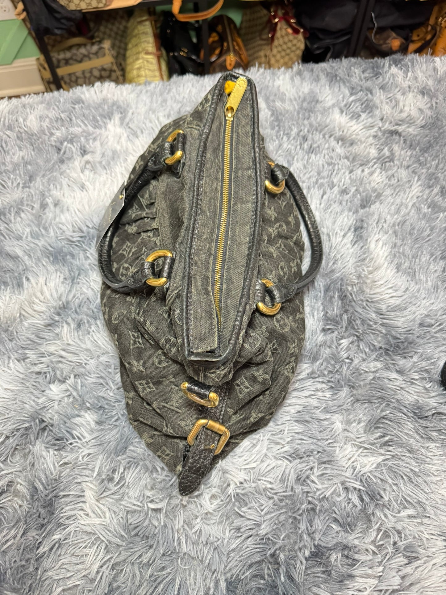 Louis Vuitton Denim Cabby PM in Blue Monogram