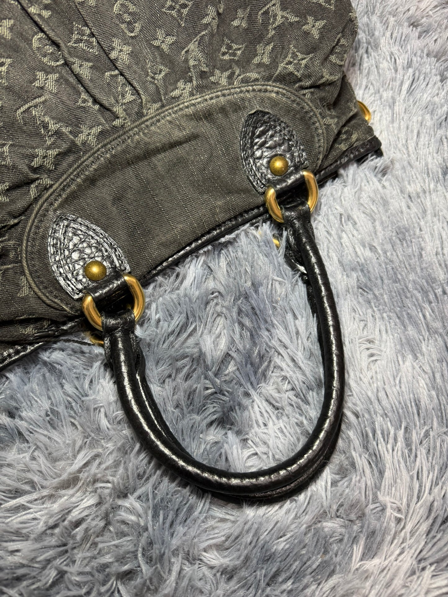 Louis Vuitton Denim Cabby PM in Blue Monogram