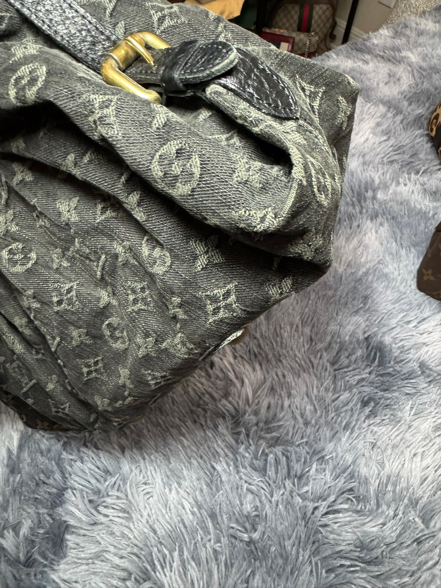 Louis Vuitton Denim Cabby PM in Blue Monogram