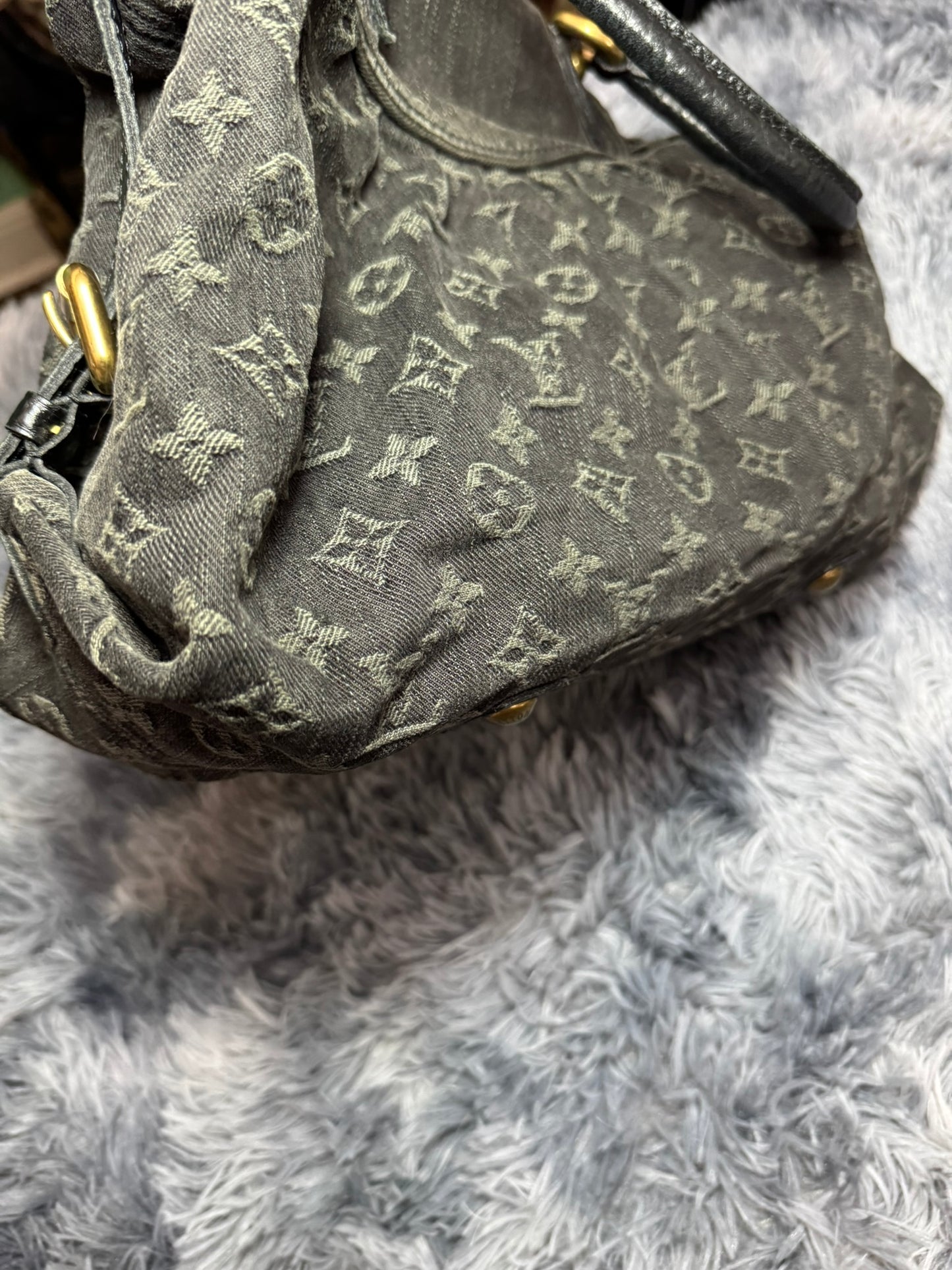 Louis Vuitton Denim Cabby PM in Blue Monogram