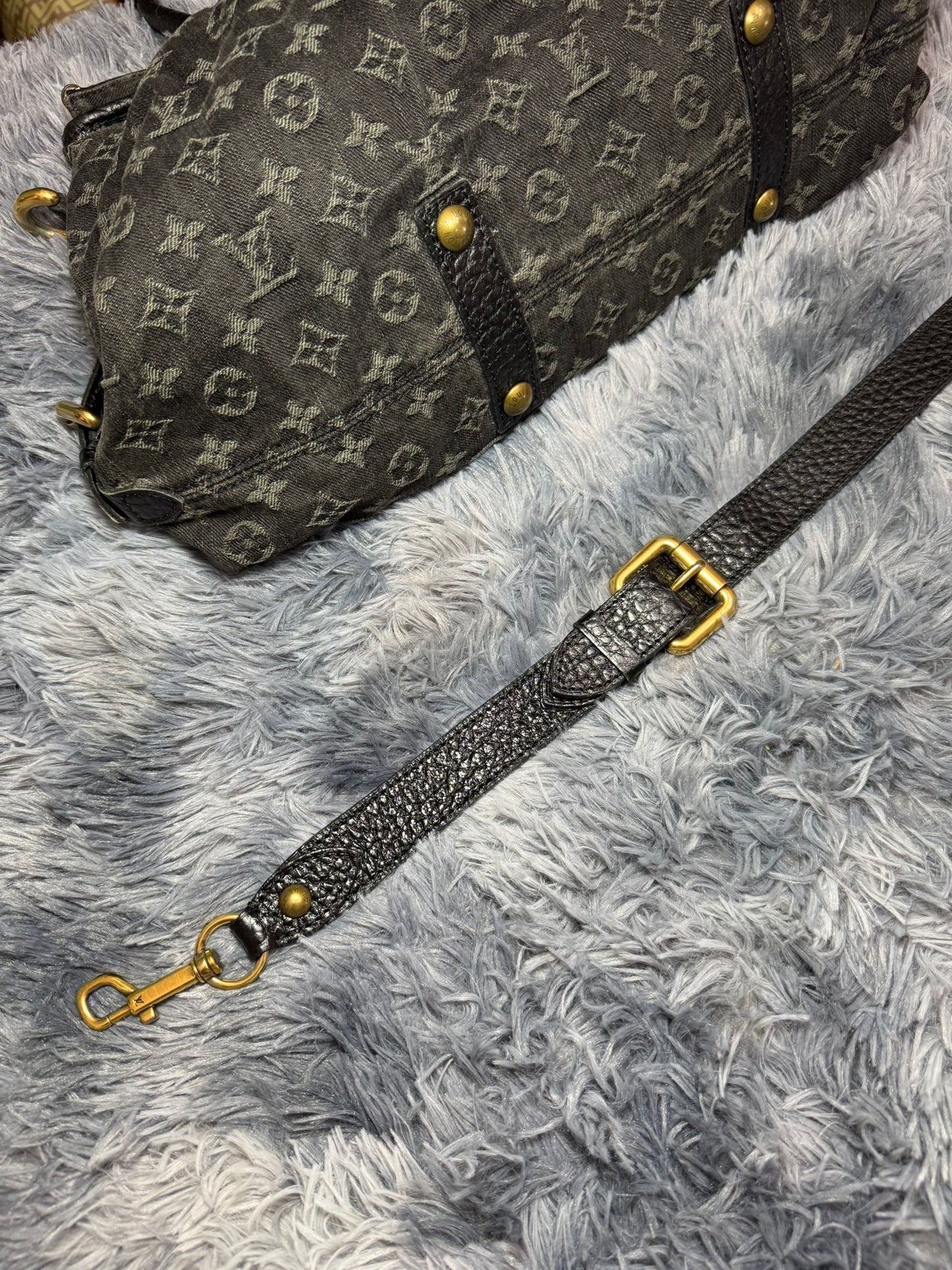 Louis Vuitton Denim Cabby PM in Blue Monogram