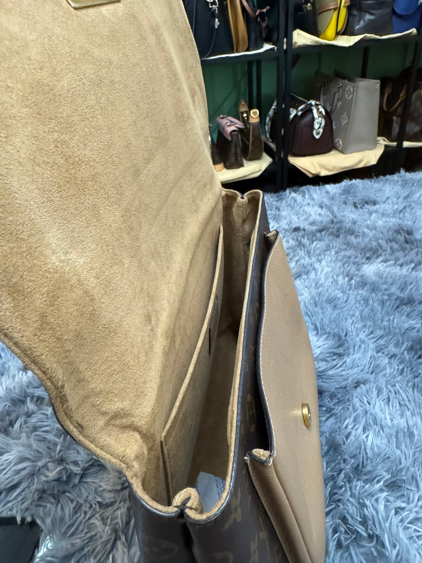 Louis Vuitton Marignan Monogram Canvas & Sesame Leather