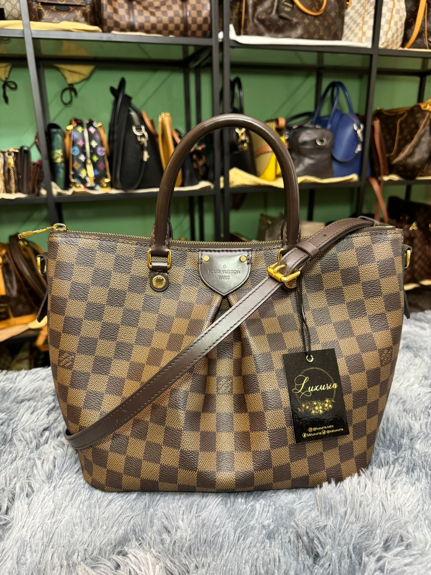 Louis Vuitton Sienna MM in Damier Ebene