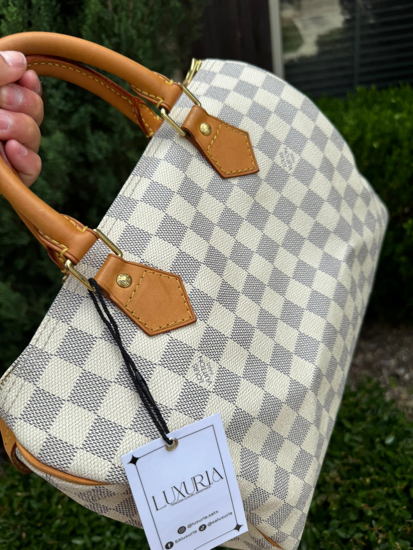 Louis Vuitton Speedy 30 in Damier Azur