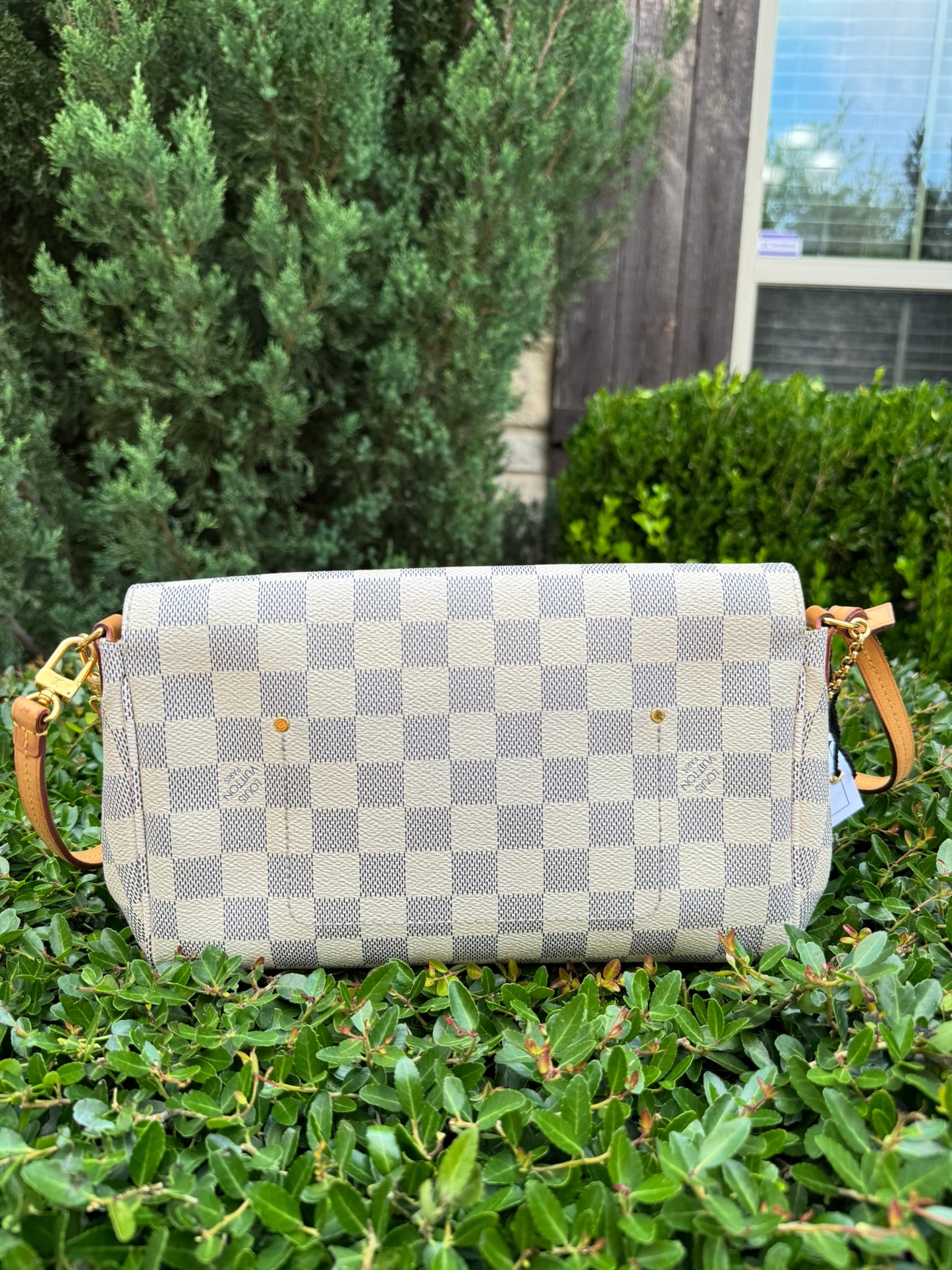 Louis Vuitton Favorite MM in Damier Azur Canvas
