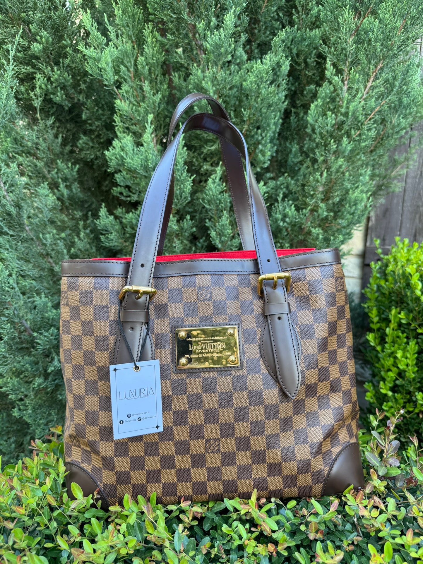 Louis Vuitton Hampstead MM in Damier Ebene Canvas
