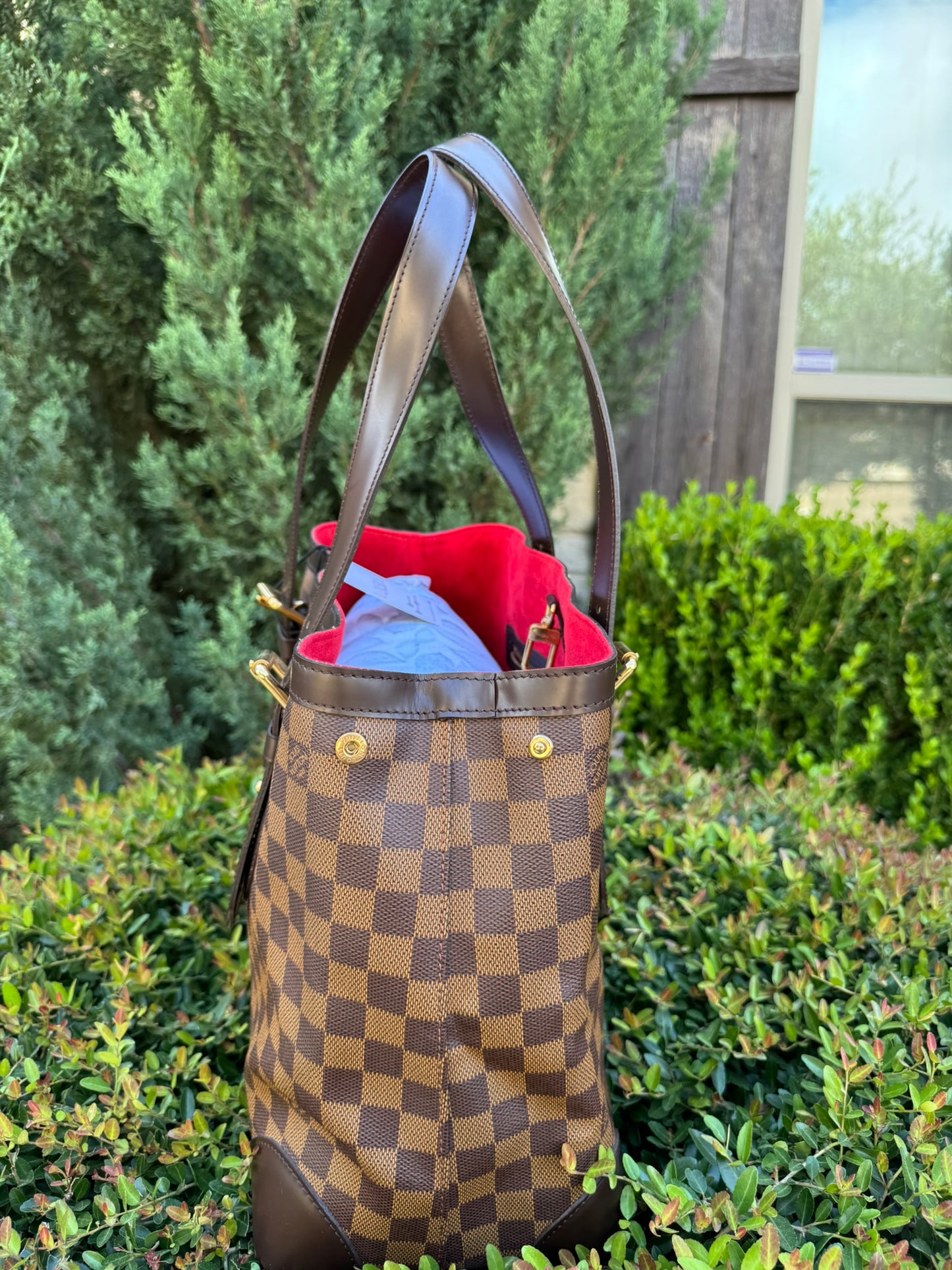 Louis Vuitton Hampstead MM in Damier Ebene Canvas