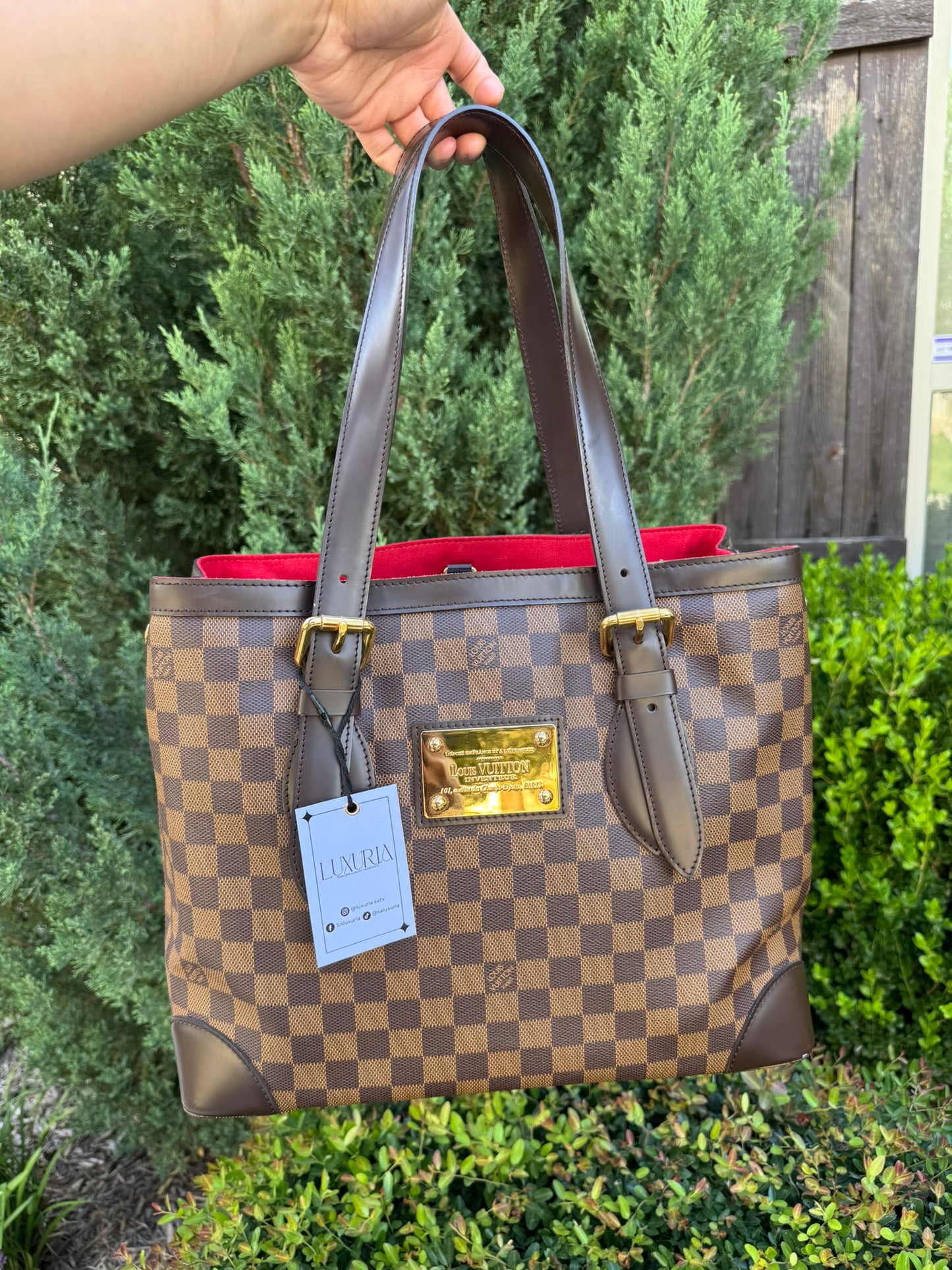 Louis Vuitton Hampstead MM in Damier Ebene Canvas