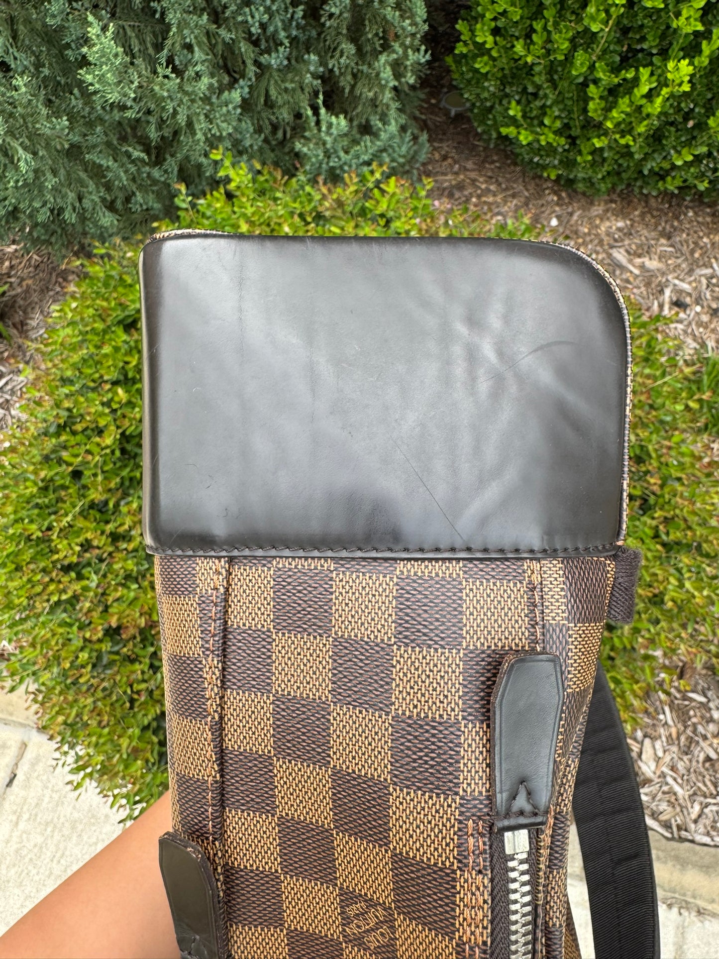 Louis Vuitton Jake Backpack in Damier Ebene Canvas