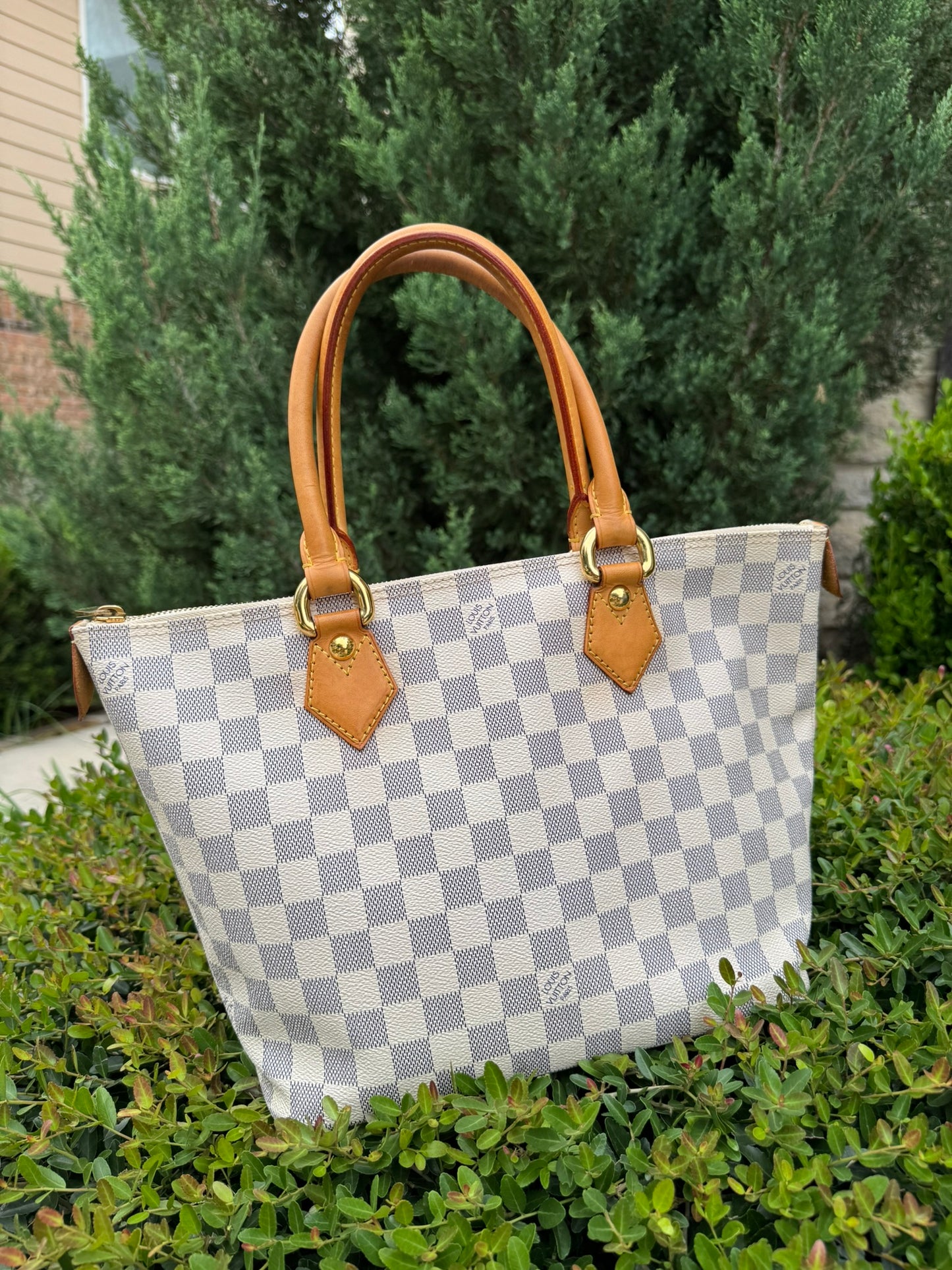 Louis Vuitton Saleya MM in Damier Azur Canvas