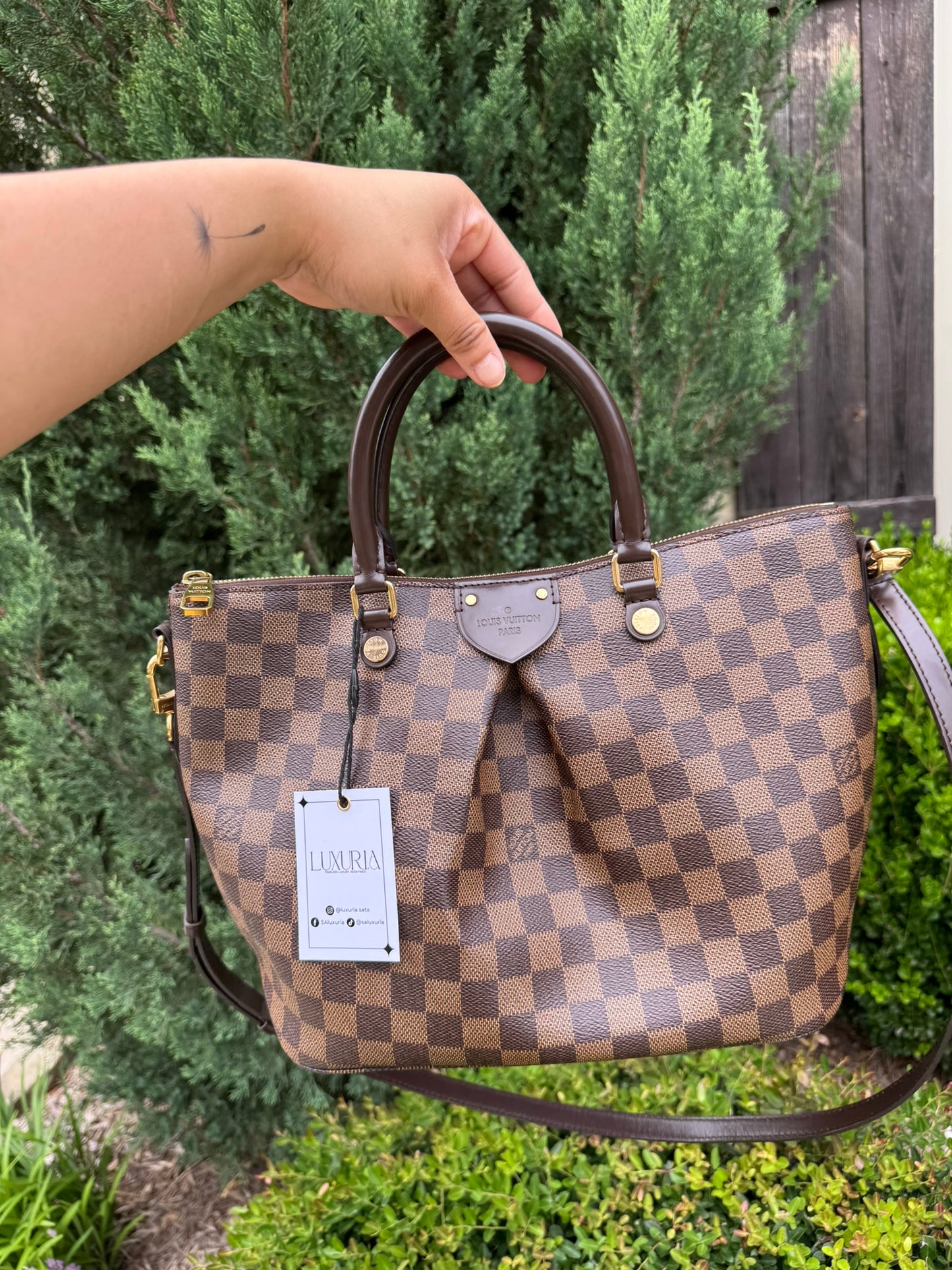 Louis Vuitton Siena MM in Damier Ebene Canvas