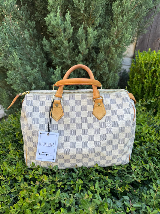 Louis Vuitton Speedy 30 in Damier Azur Canvas