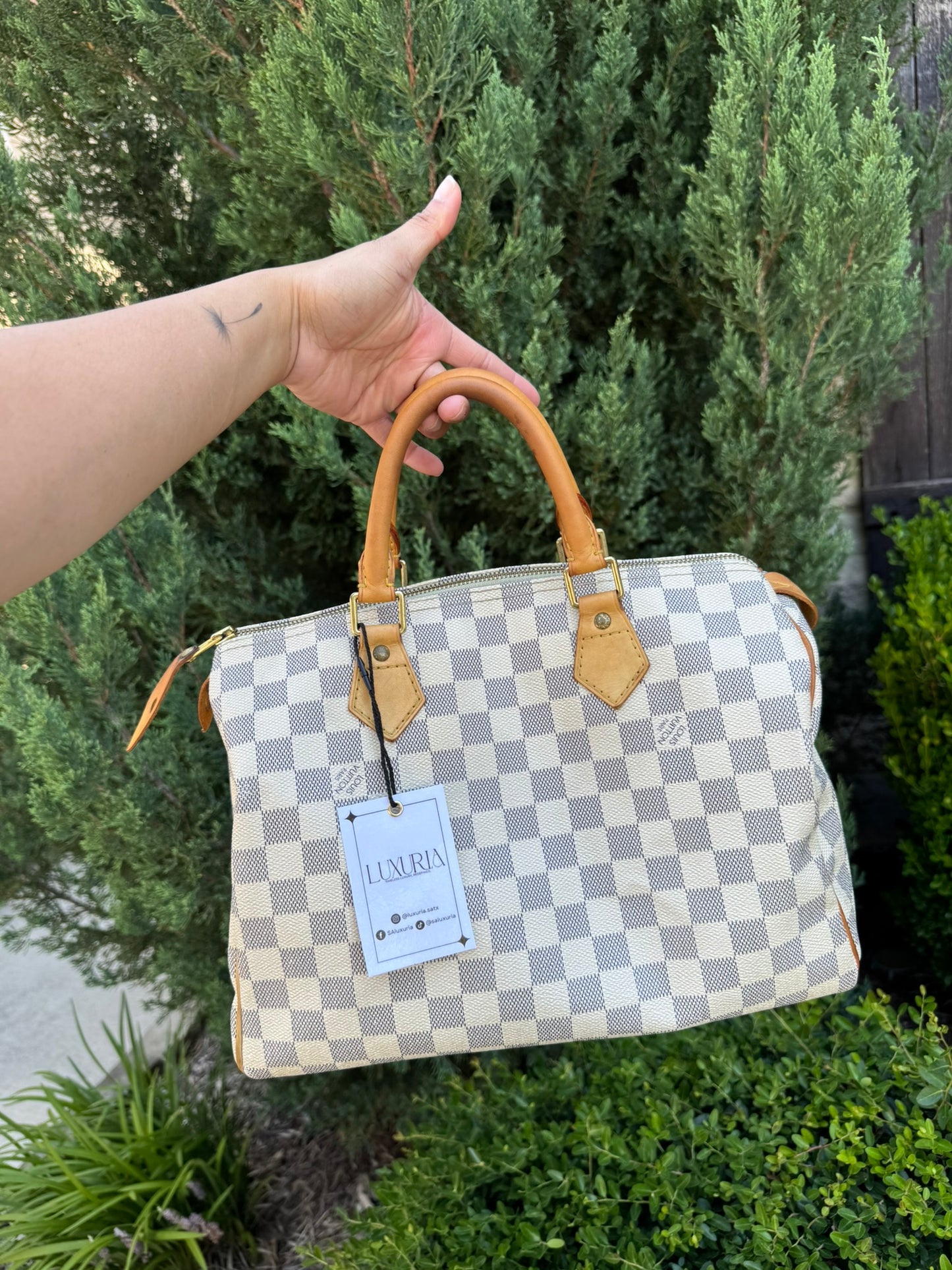 Louis Vuitton Speedy 30 in Damier Azur Canvas