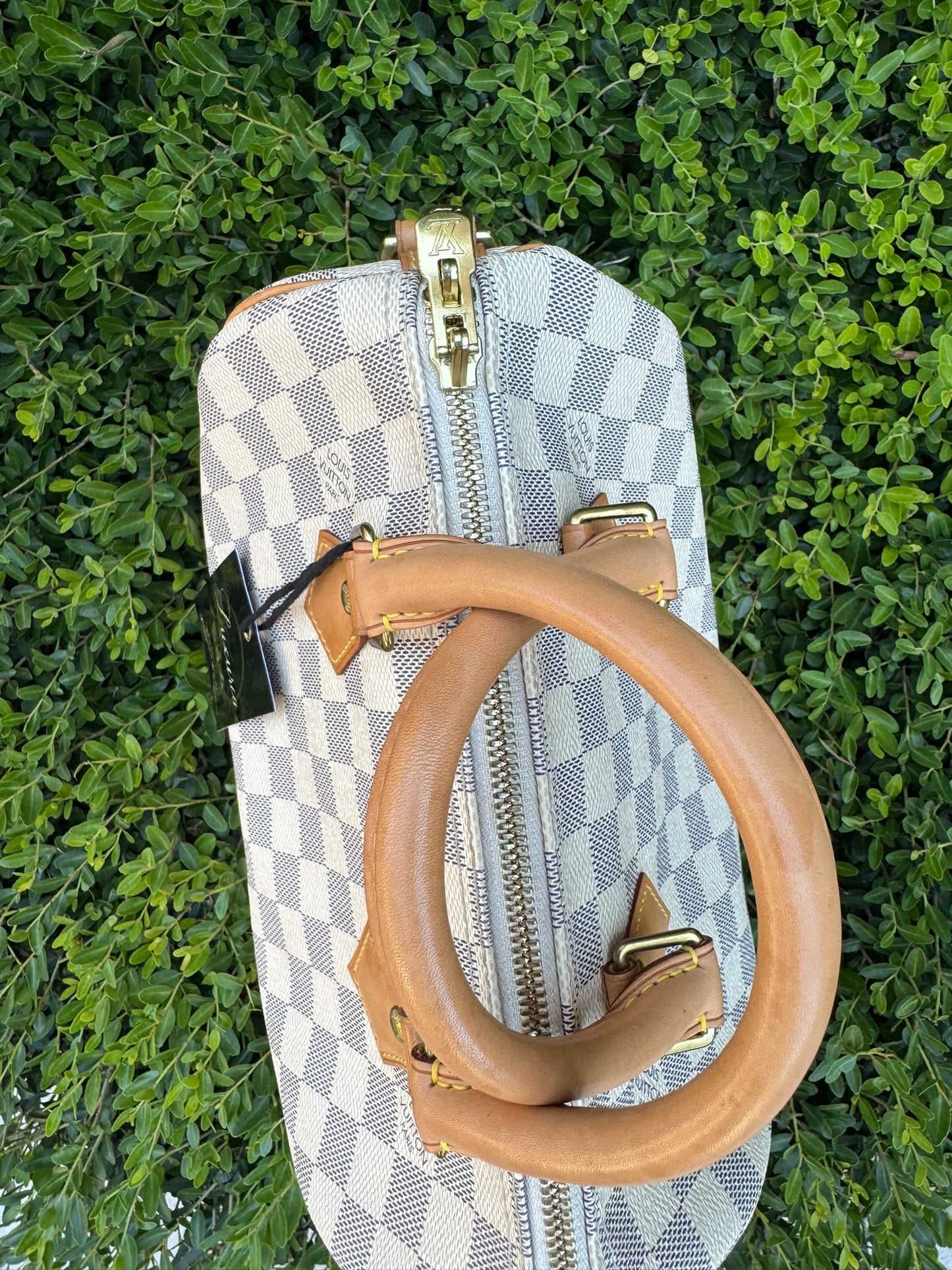 Louis Vuitton Speedy Bandoulière 25 in Damier Azur Canvas