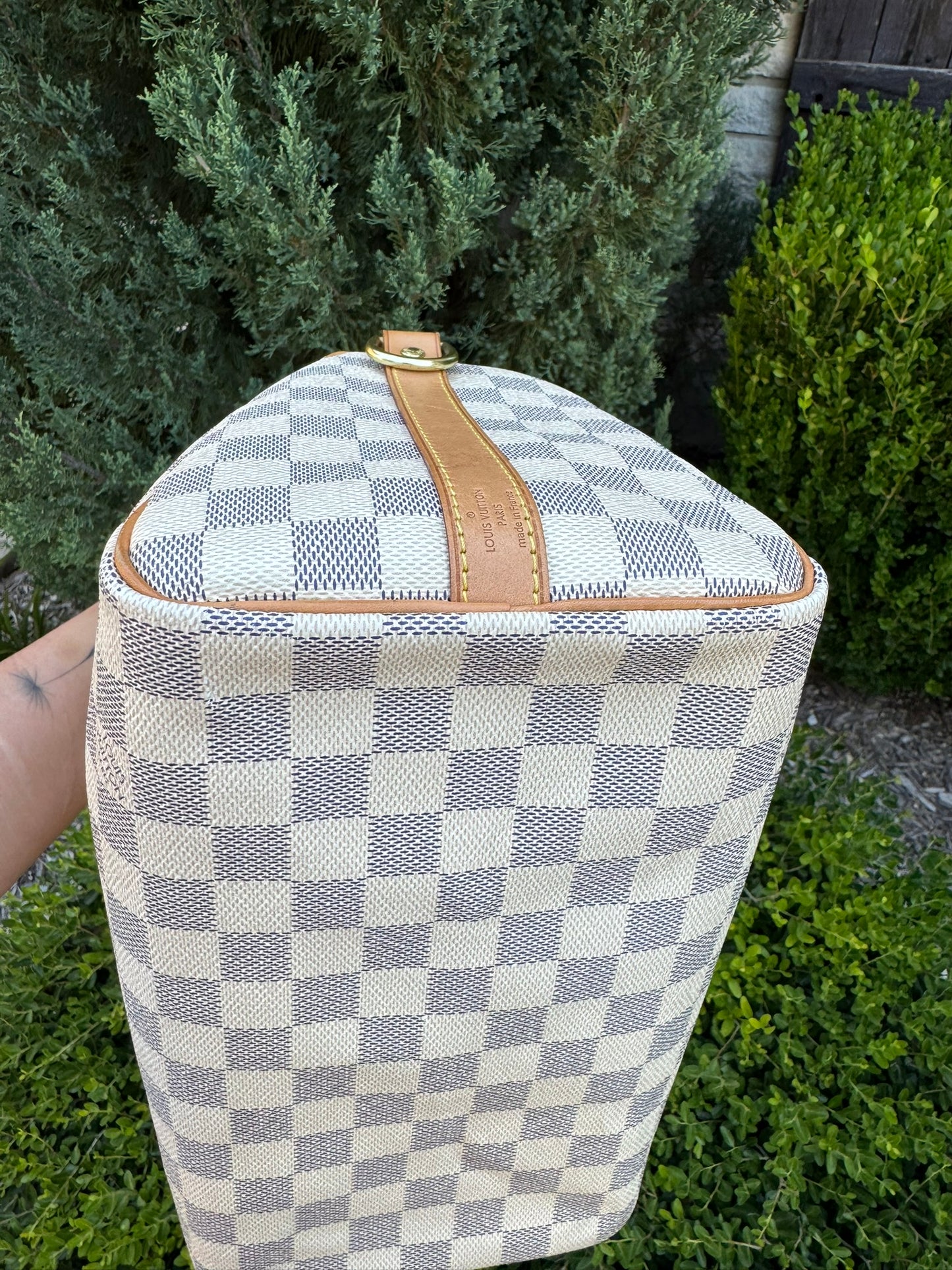 Louis Vuitton Speedy Bandoulière 25 in Damier Azur Canvas