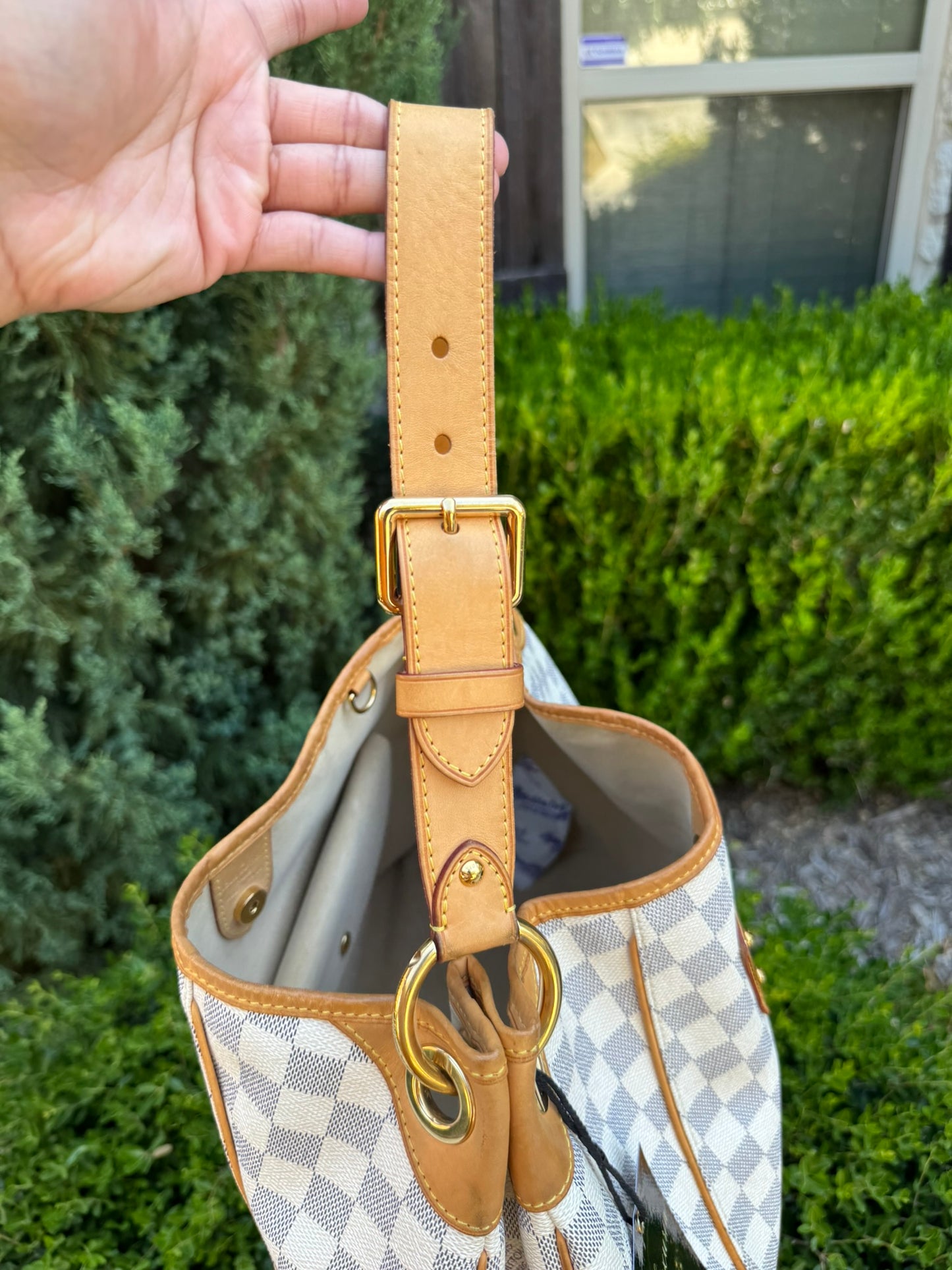 Louis Vuitton Galliera PM in Damier Azur Canvas