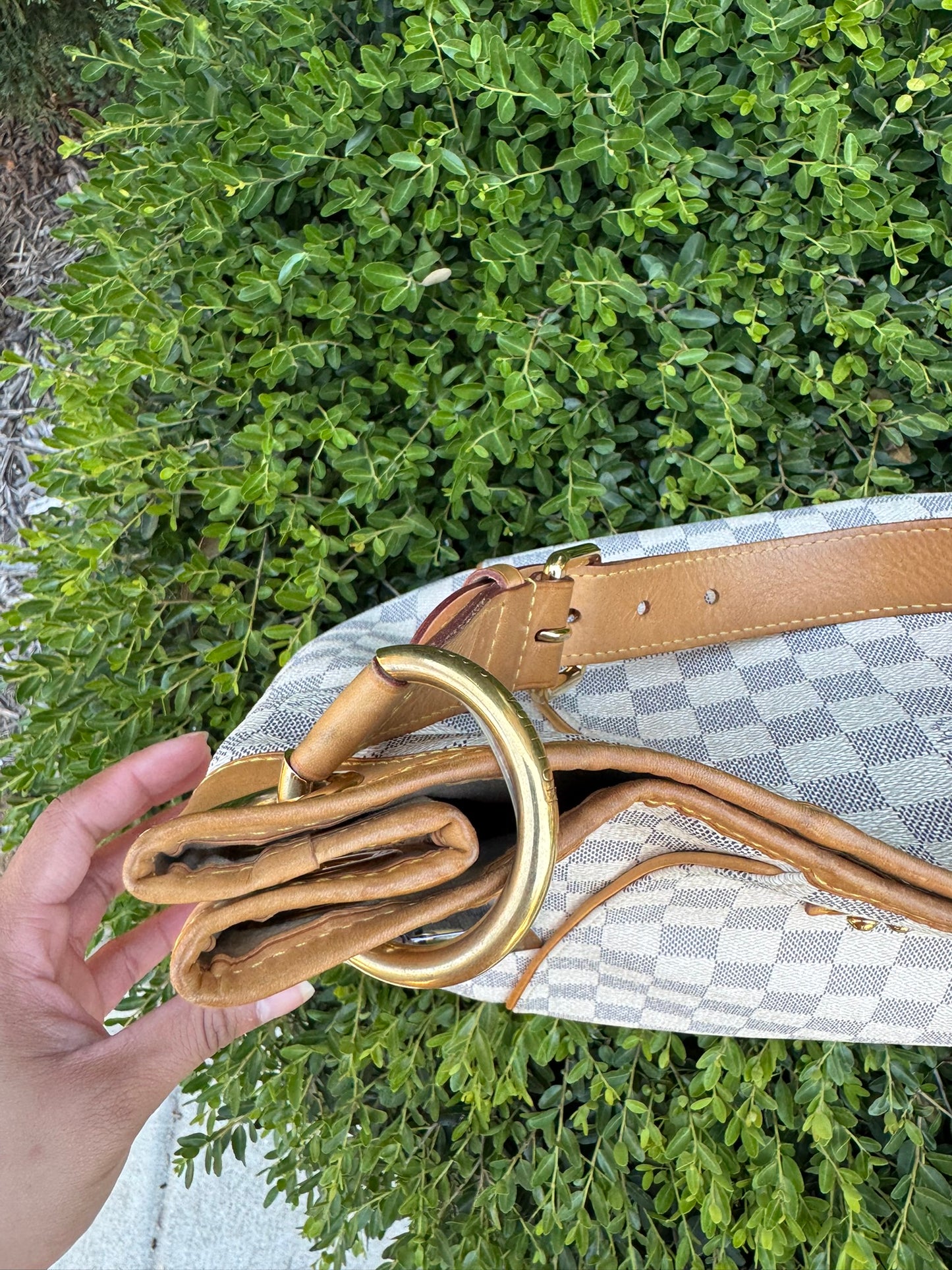 Louis Vuitton Galliera PM in Damier Azur Canvas