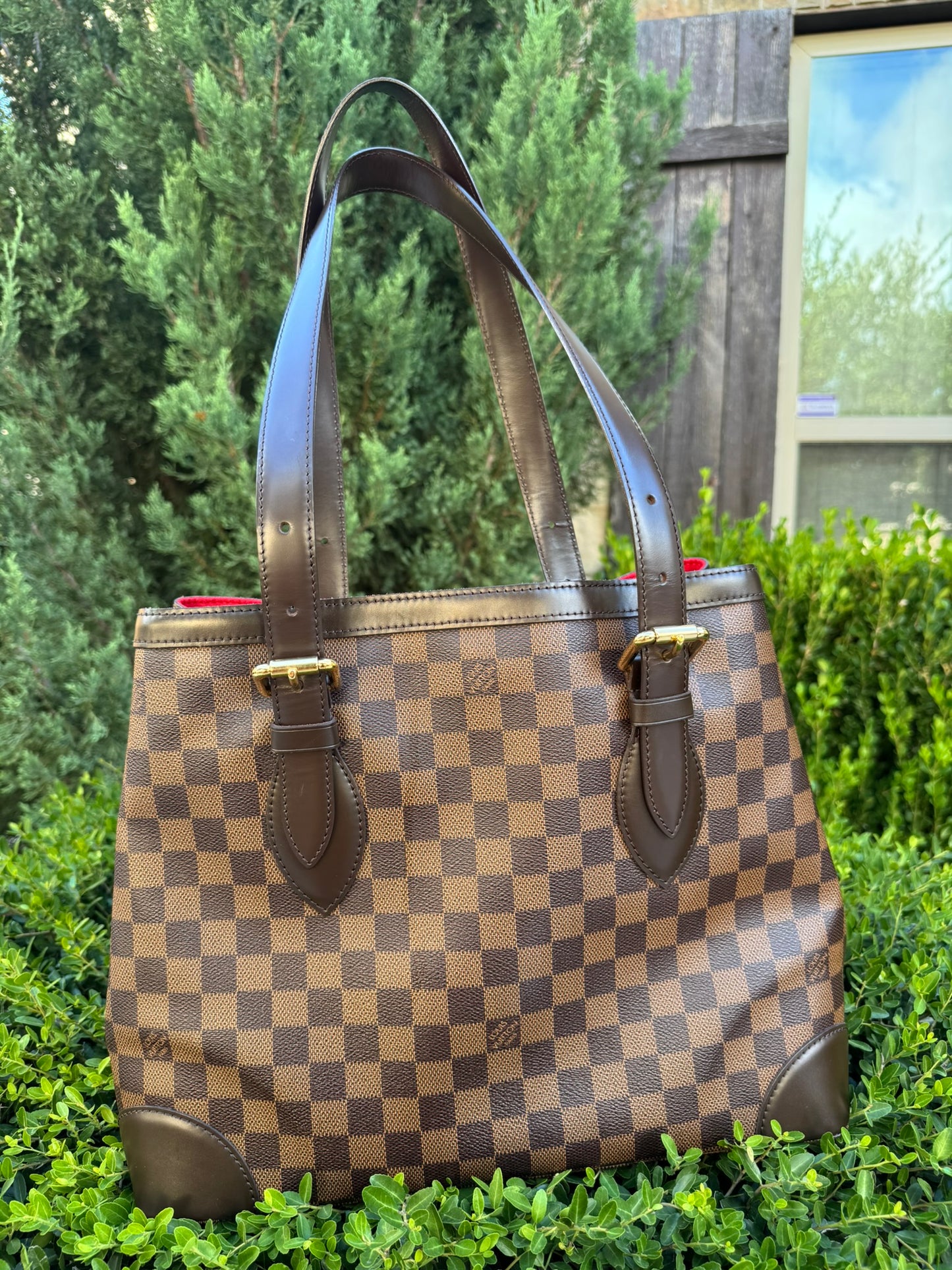 Louis Vuitton Hampstead MM in Damier Ebene Canvas