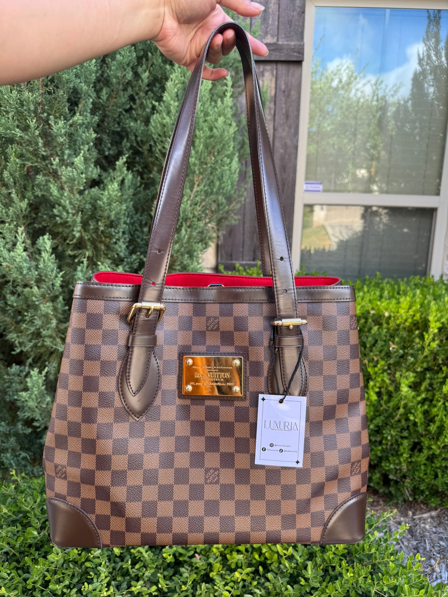 Louis Vuitton Hampstead MM in Damier Ebene Canvas