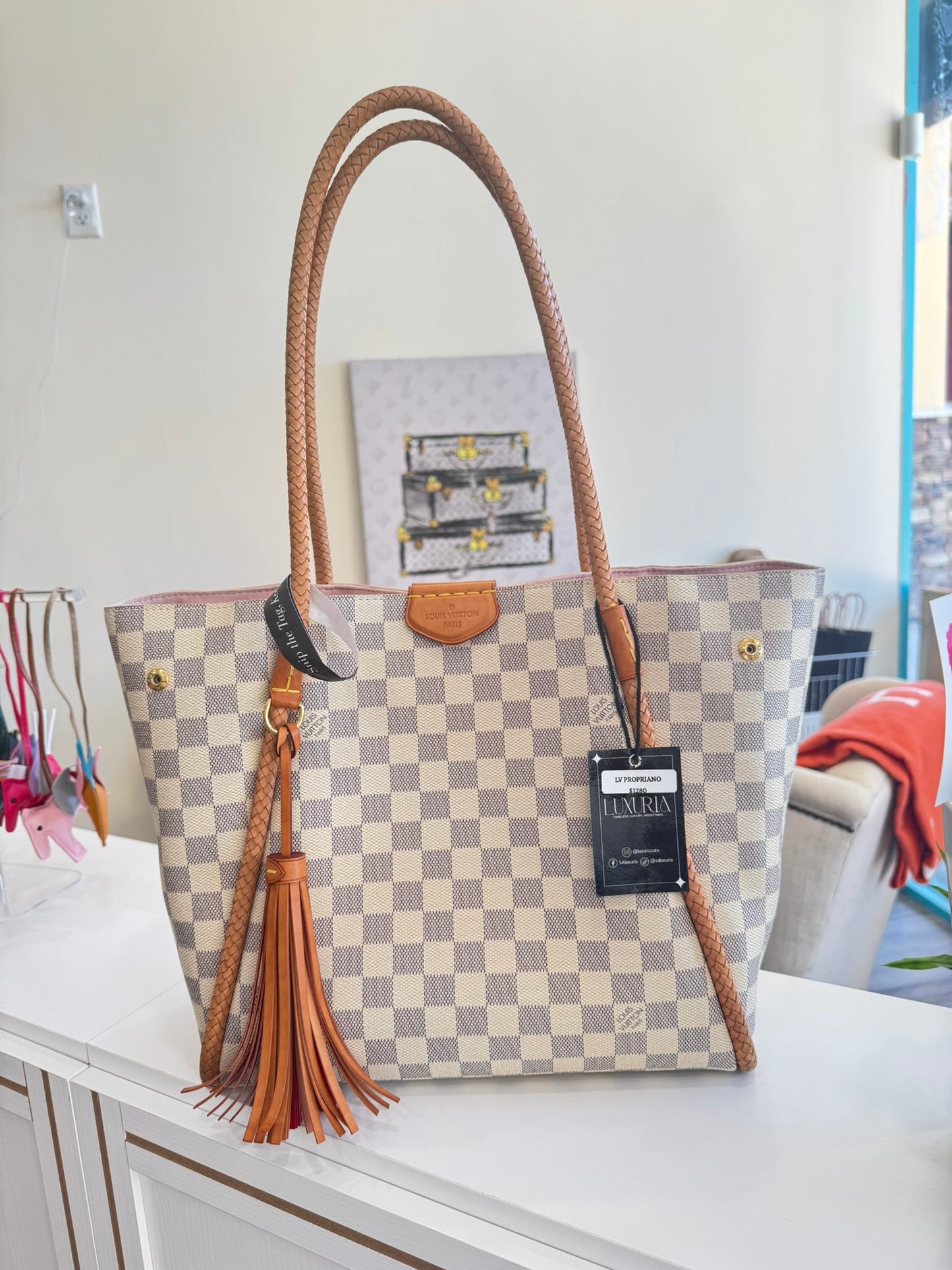Louis Vuitton Propriano in Damier Azur Canvas