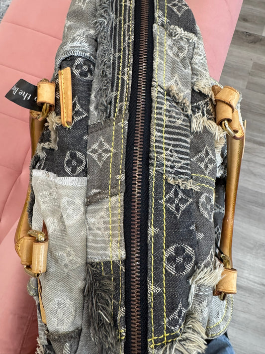 Louis Vuitton Denim Patchwork Bowling Bag (Limited Edition)
