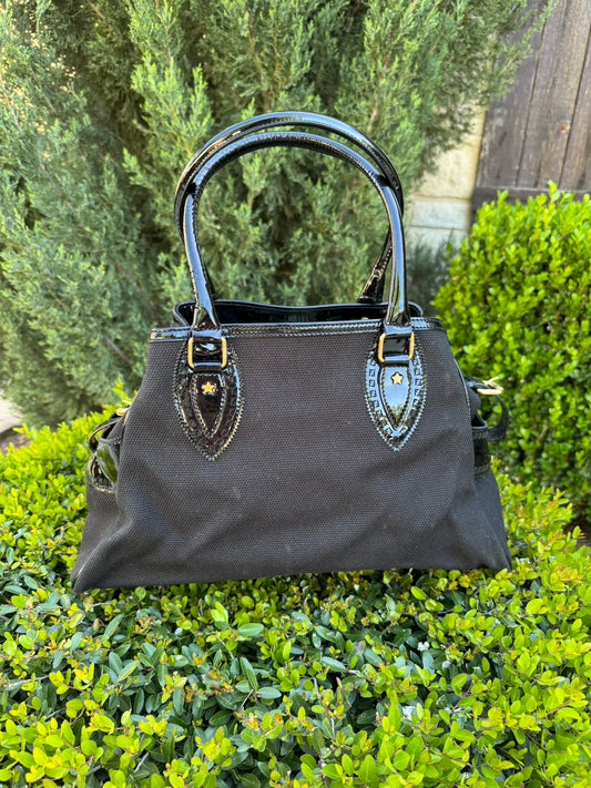 Fendi Du Jour in Black Canvas with Studded Detail