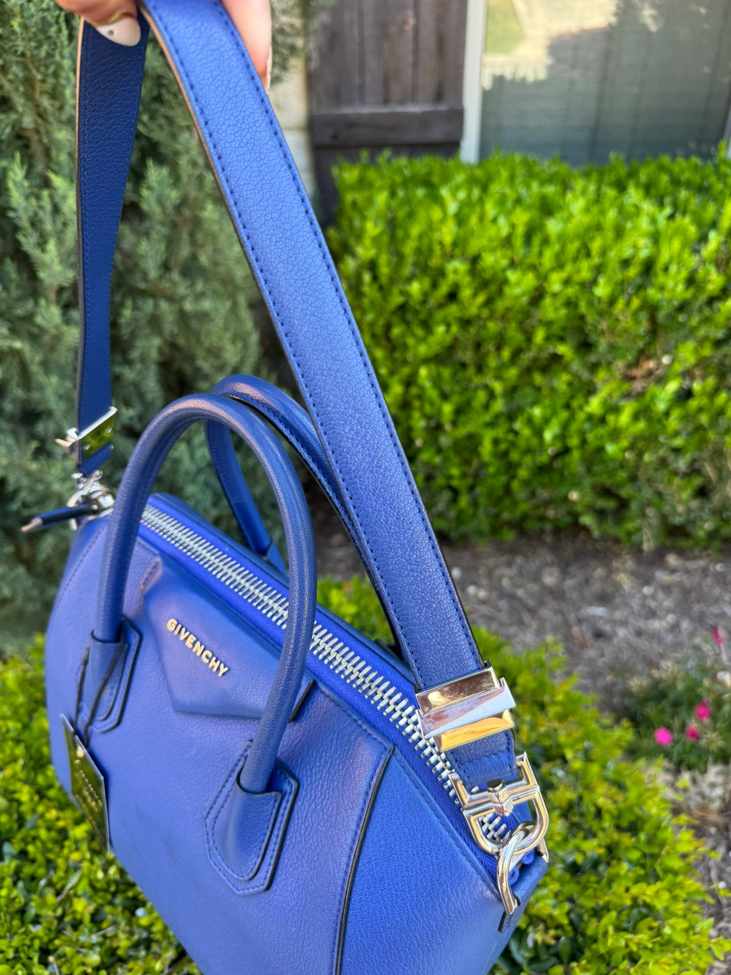 Givenchy Antigona in Blue Leather