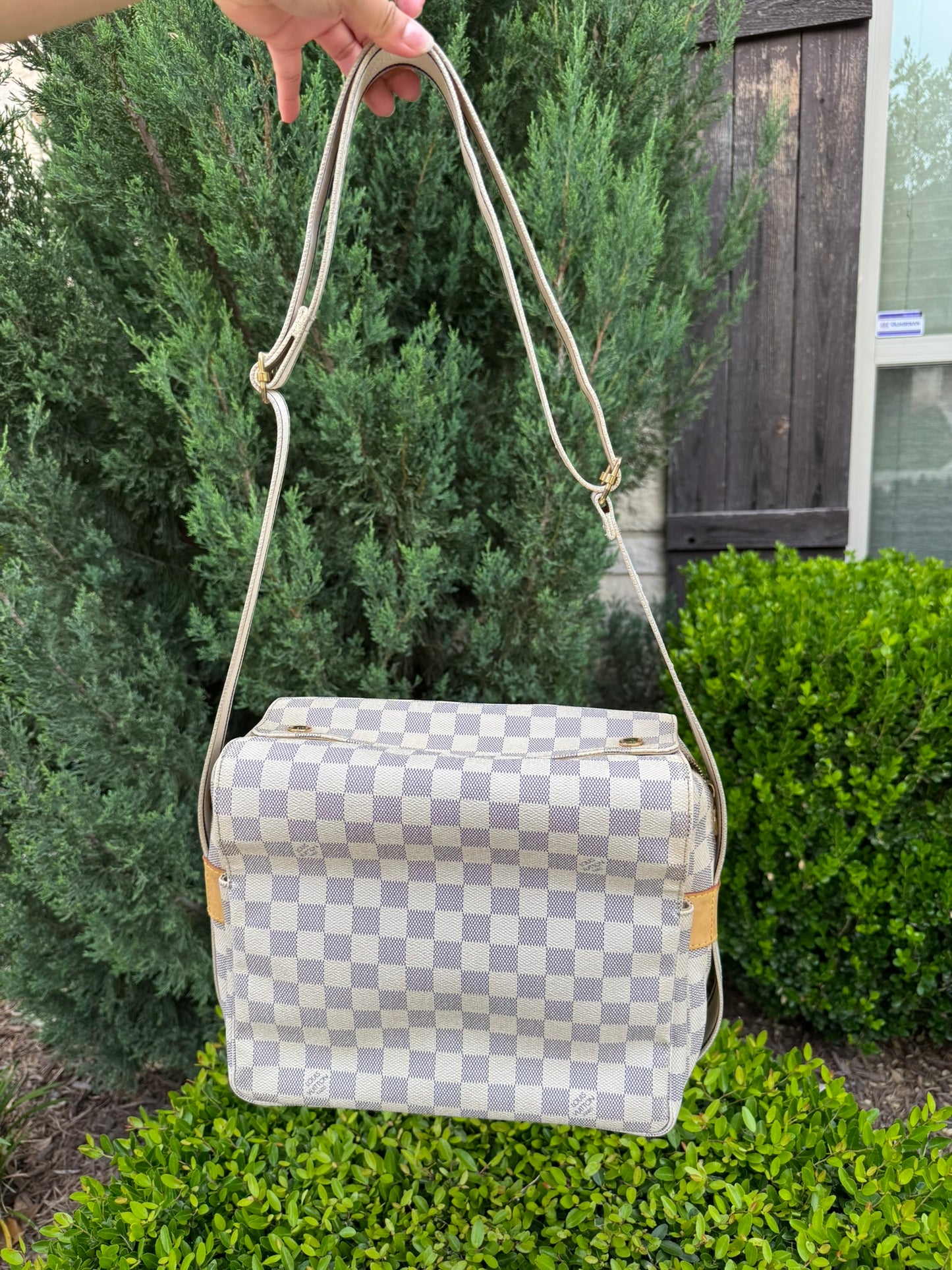 Louis Vuitton Naviglio in Damier Azur Canvas