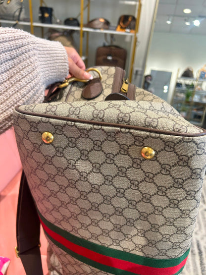 Gucci Savoy Ophidia Large Duffle Bag – GG Supreme Canvas