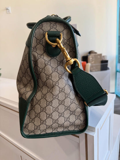 Gucci Neo Green Skull Duffle Bag