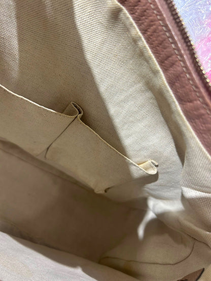 Gucci GG Canvas Hobo – Pink Leather Trim