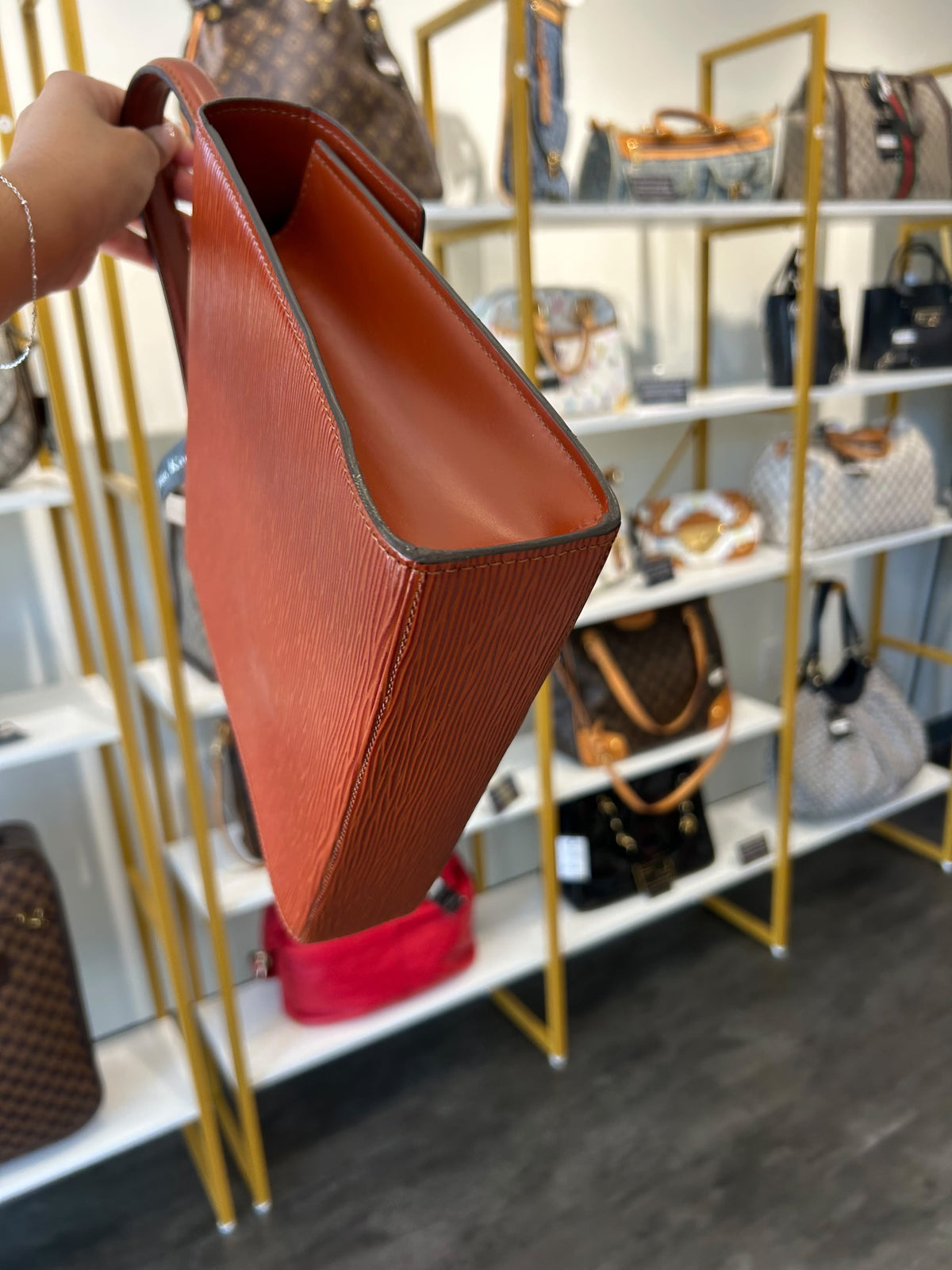 Louis Vuitton Malesherbes – Brown Epi Leather