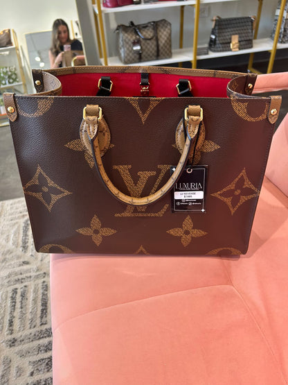 Louis Vuitton Onthego MM – Monogram Giant Reverse Canvas