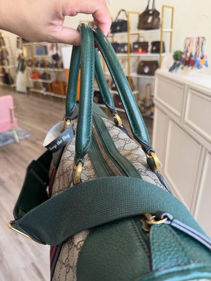 Gucci Neo Green Skull Duffle Bag
