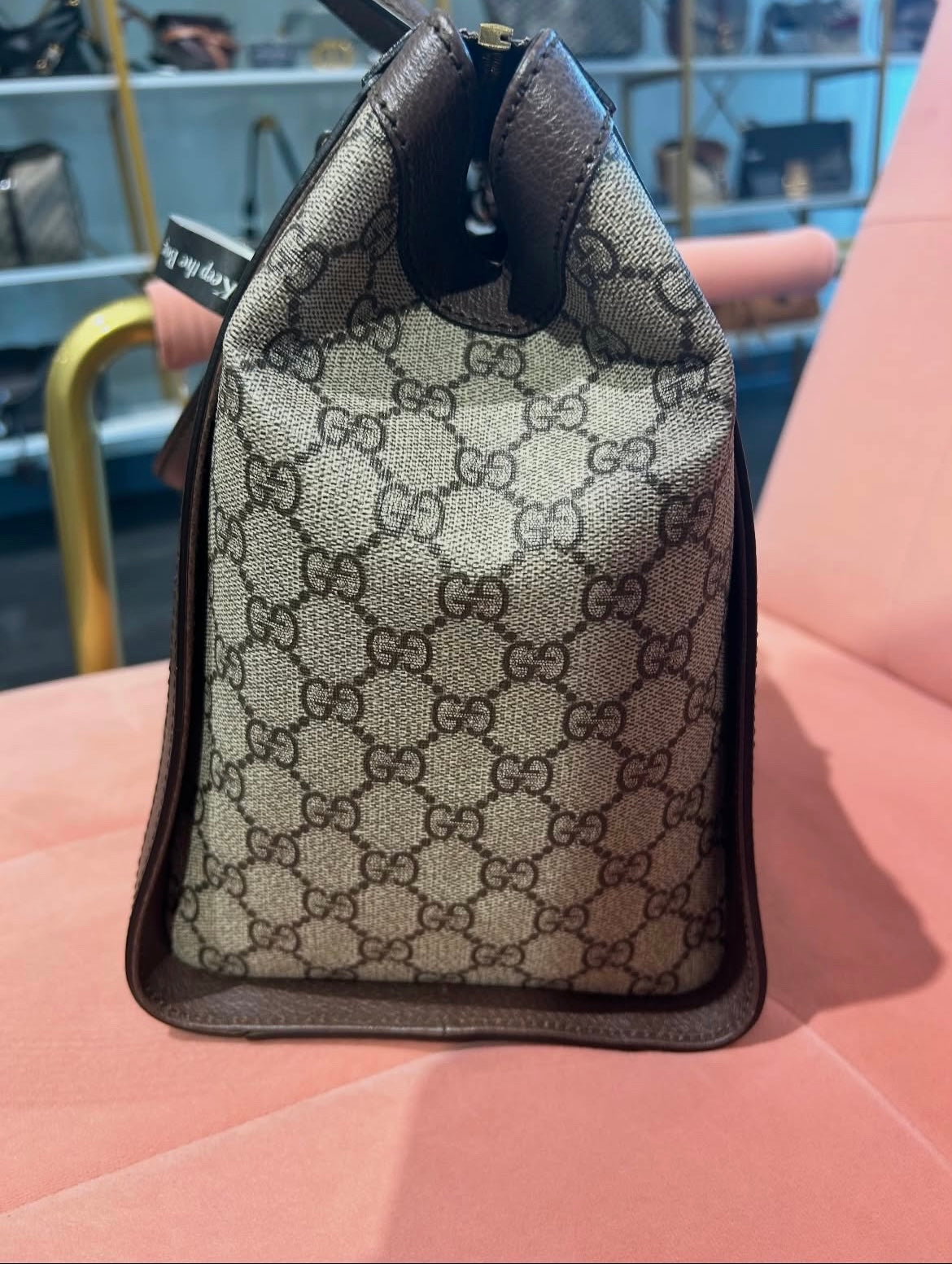 Gucci Ophidia GG Supreme Medium Top Handle Tote