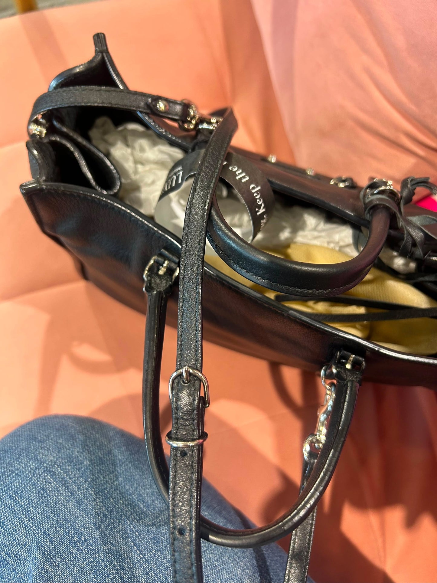 Balenciaga Papier Small – Black Leather
