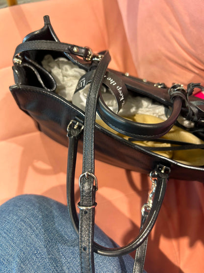 Balenciaga Papier Small – Black Leather