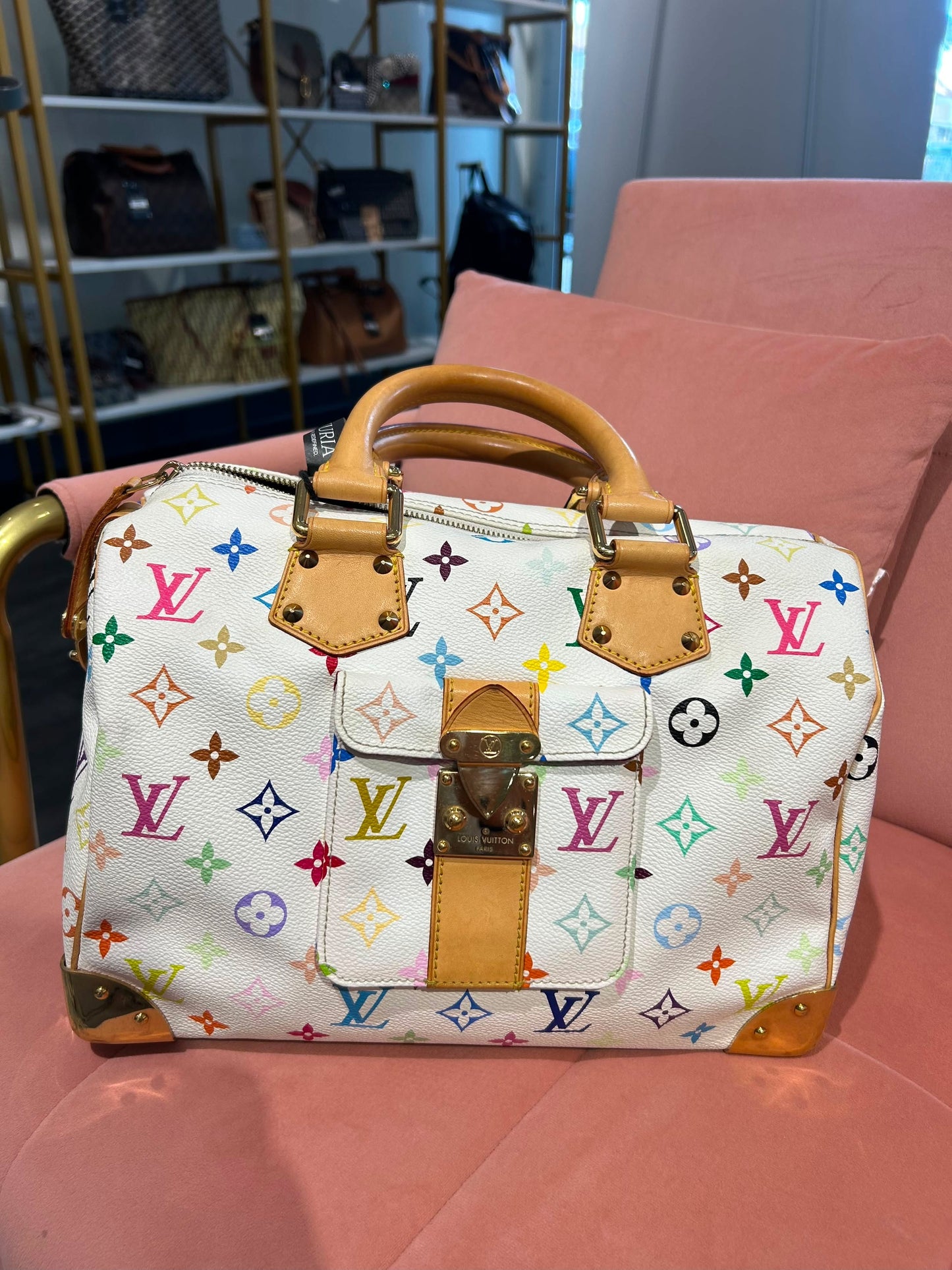 Louis Vuitton Speedy 30 – Multicolor Blanc