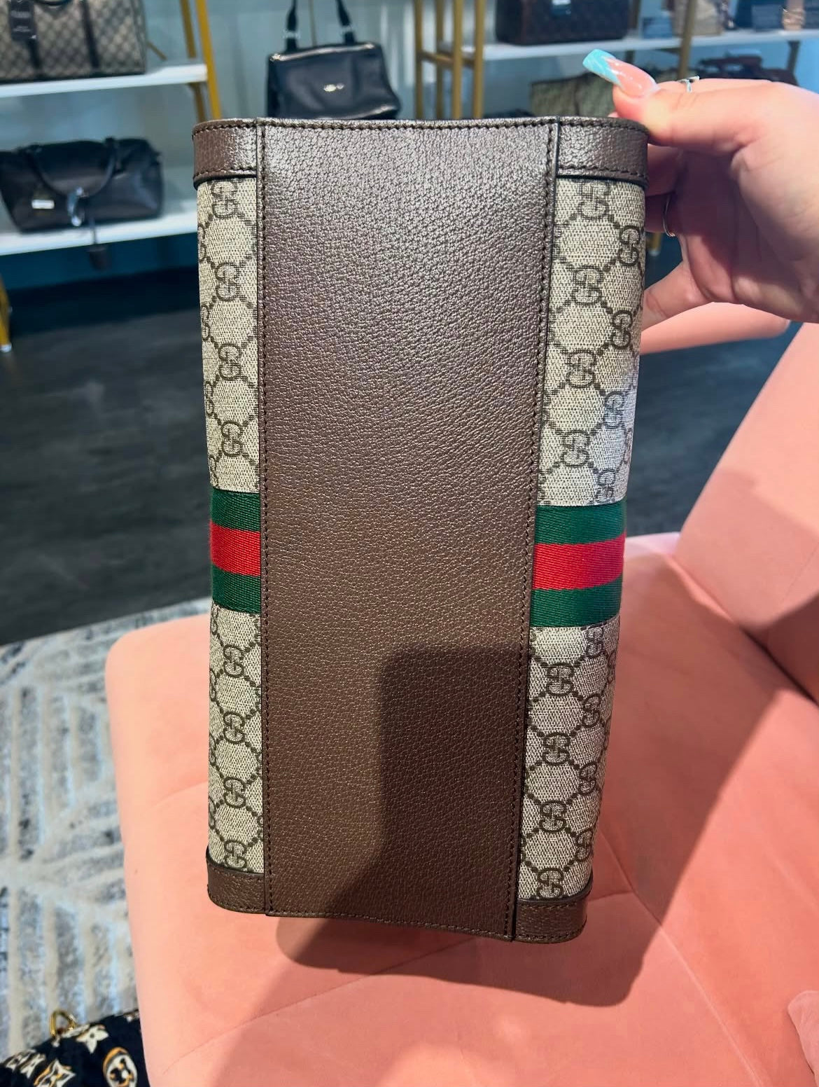 Gucci Ophidia GG Supreme Medium Top Handle Tote