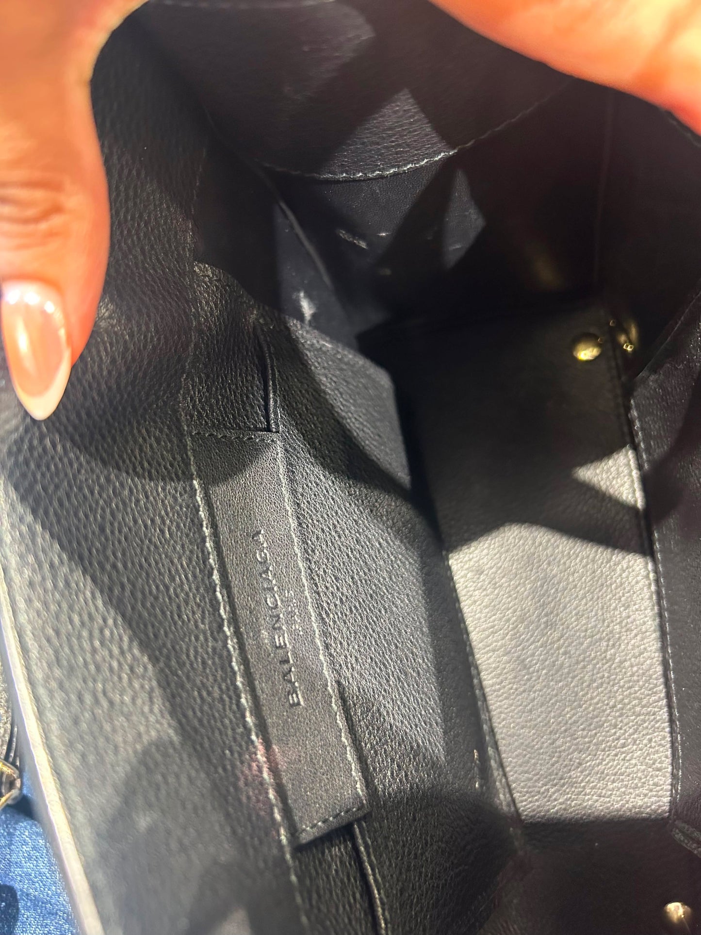 Balenciaga Papier Mini – Black Leather