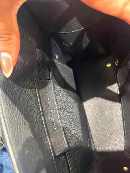 Balenciaga Papier Mini – Black Leather