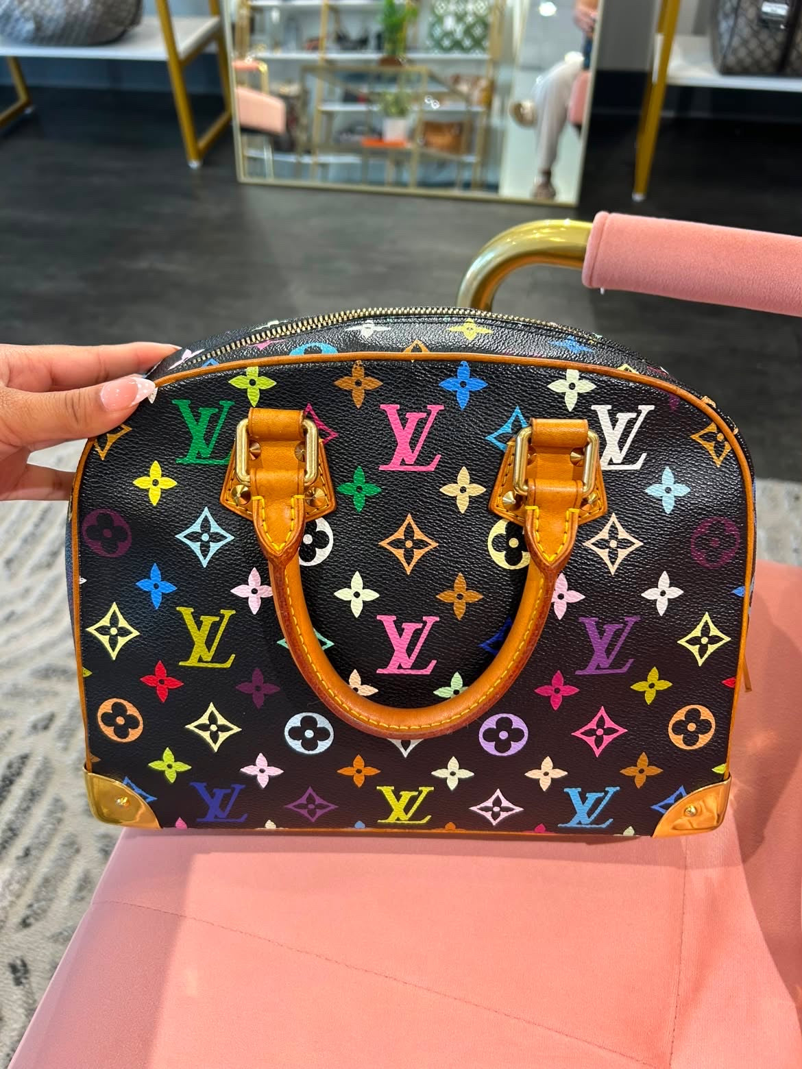Louis Vuitton Trouville – Monogram Multicolore Noir