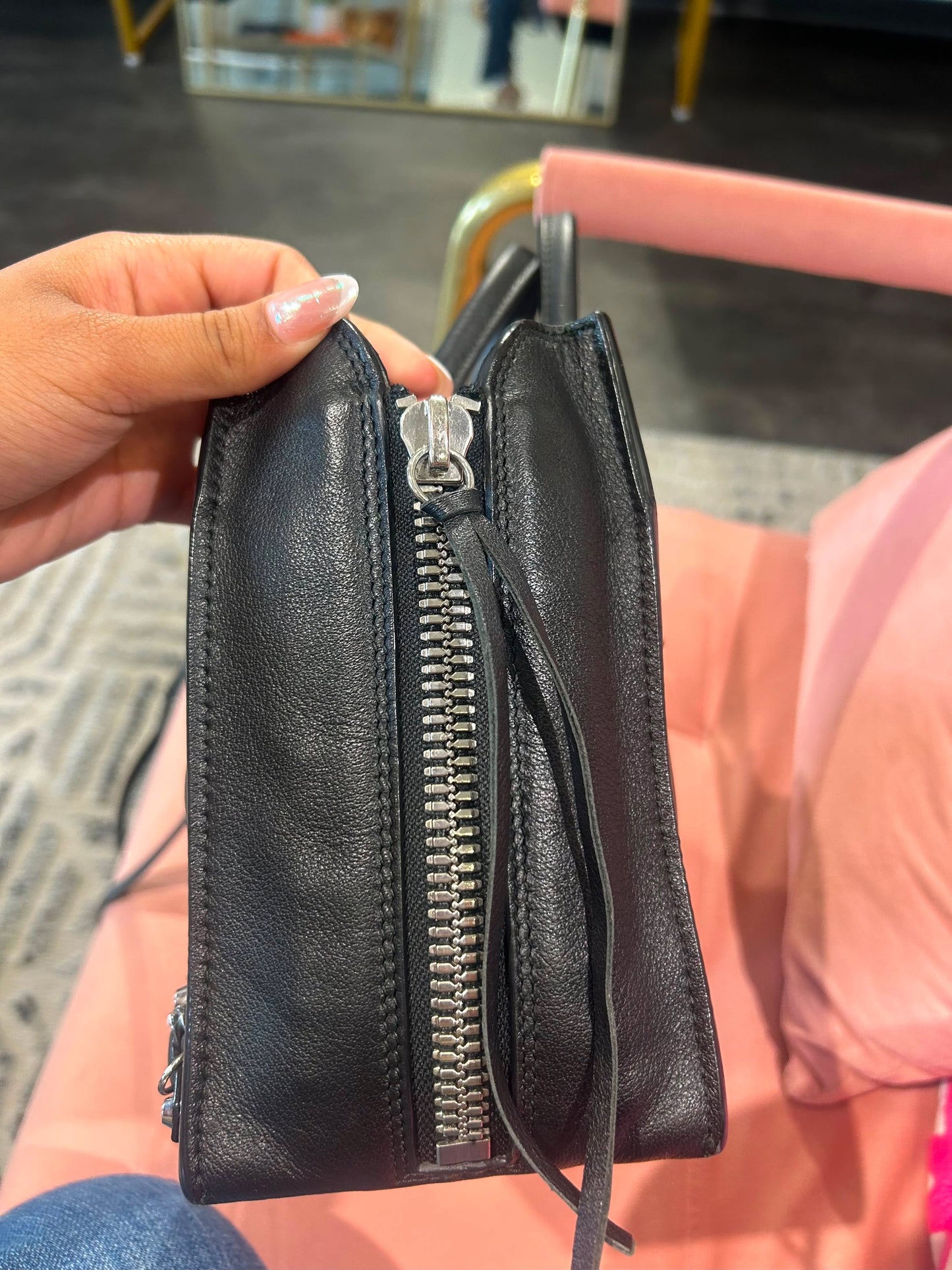 Balenciaga Papier Small – Black Leather