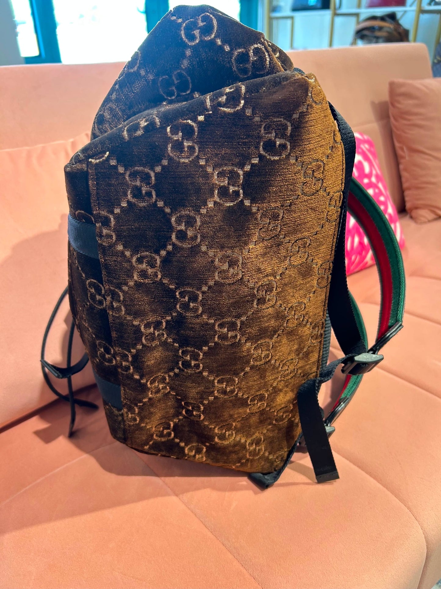 Gucci Velvet Backpack
