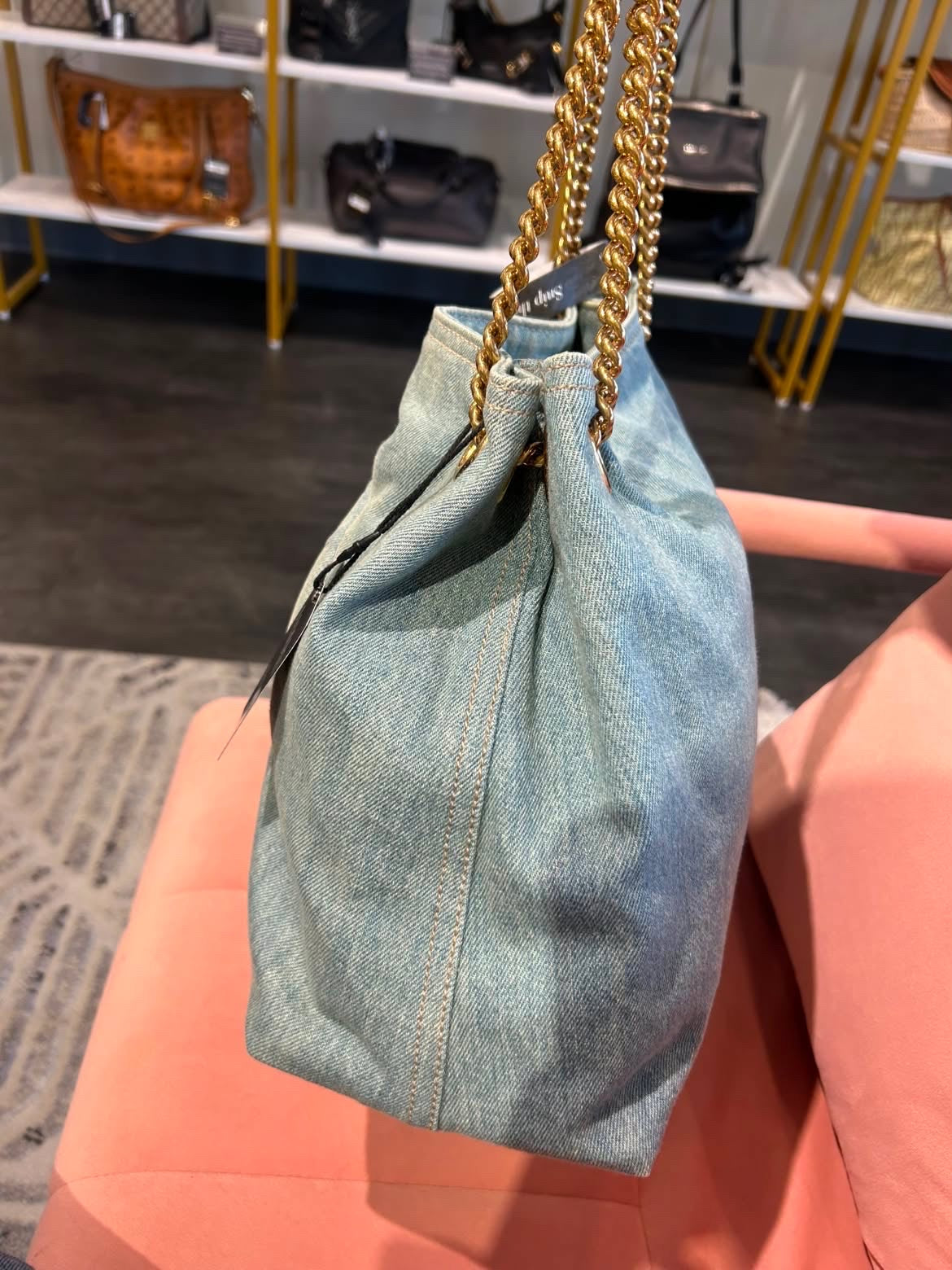 Gucci Soho Denim Chain Tote