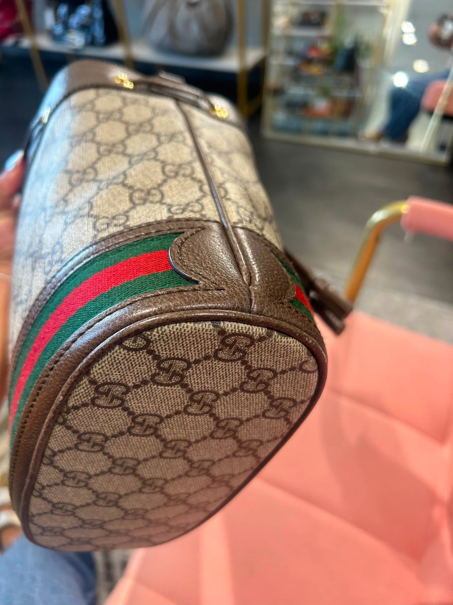 Gucci Ophidia GG Supreme Bucket Bag