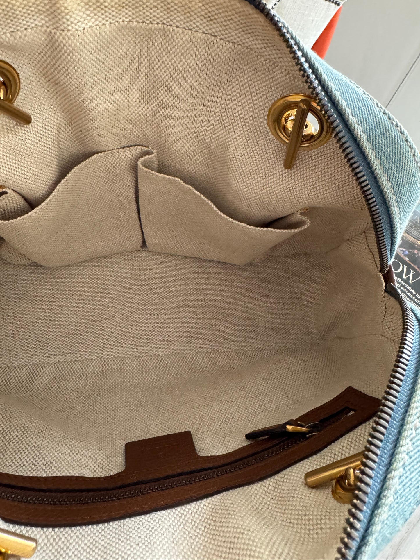 Gucci Soho Blue Denim Bag