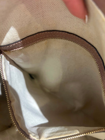 Gucci GG Canvas Hobo – Pink Leather Trim